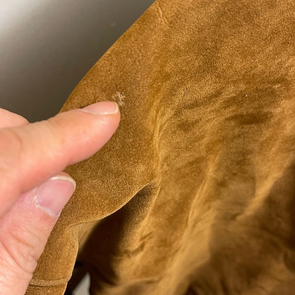 Leather suede v made in Italy 🇮🇹 Jacket Sz XL - Picture 6 of 7